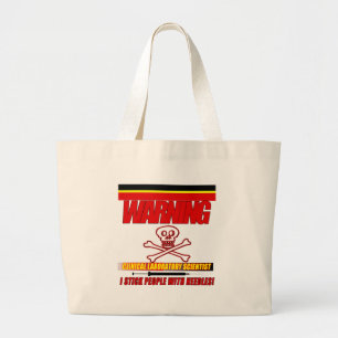 GRAND TOTE BAG AVERTISSEMENT CLINIQUE LABORATOIRE SCIENTIFIQUE ST