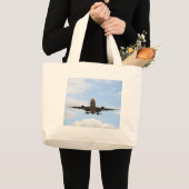 Grand Tote Bag Avion à passagers (Devant (produit))