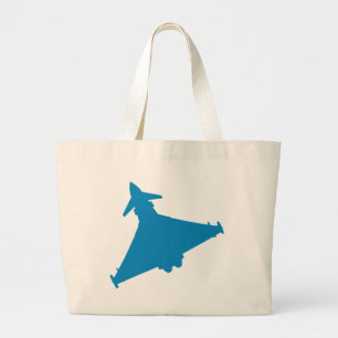Grand Tote Bag Avion de chasse d'ouragan d'Eurofighter