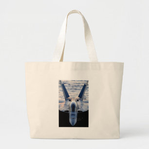 Grand Tote Bag Avion militaire