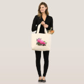 Grand Tote Bag Azaleas (Devant (modèle))