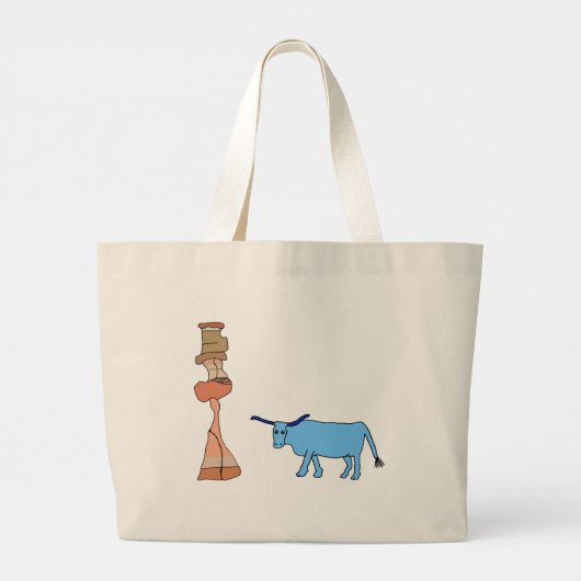 Grand Tote Bag Babe avec la tour de Hoodoos (Dos)