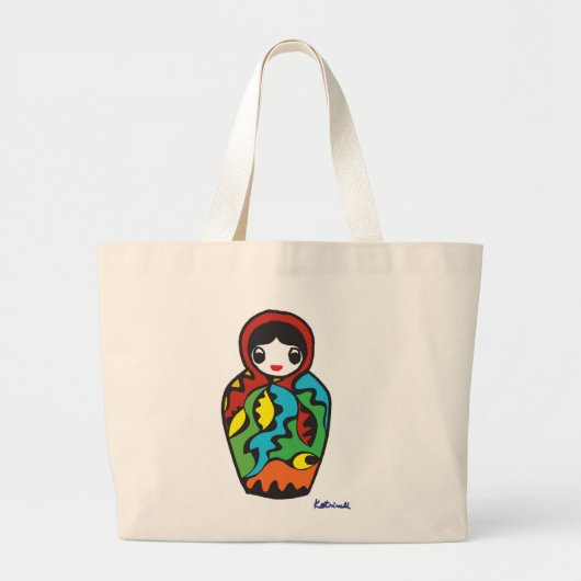 Grand Tote Bag Babushka - Matryoshka (Devant)