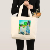 Grand Tote Bag Baby Pikachu dans une prairie magique" (Devant (produit))