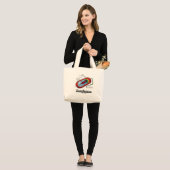 Grand Tote Bag Bactéries d'équipe (Prokaryote) (Devant (modèle))
