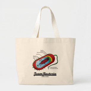 Grand Tote Bag Bactéries d'équipe (Prokaryote)