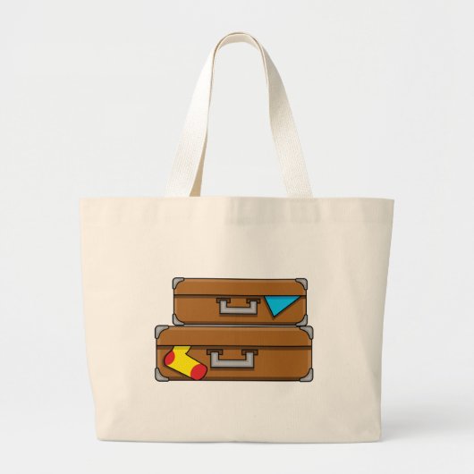 Grand Tote Bag Bagages de dessin (Devant)