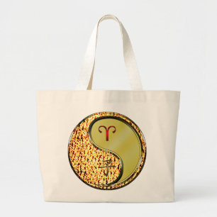 Grand Tote Bag Baies et rat métallique