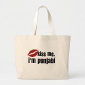 Grand Tote Bag Baiser de Punjabi (Devant)