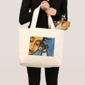 Grand Tote Bag Baiser de Rat terrier (Devant (produit))