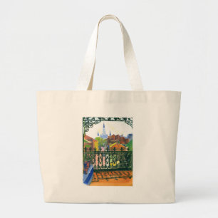 Grand Tote Bag Balcon du quartier français