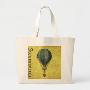 Grand Tote Bag Ballon victorien Steampunk