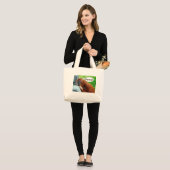 Grand Tote Bag Bananes ! (Devant (modèle))