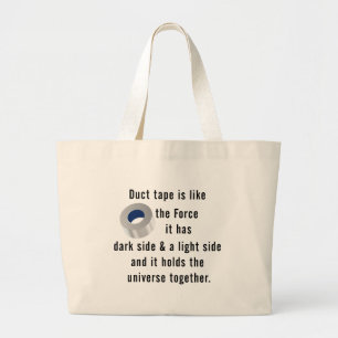 Grand Tote Bag Bande à goutte, humour d'ingénierie