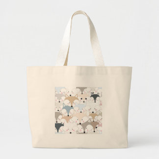Grand Tote Bag Bande dessinée comique rusée de motif