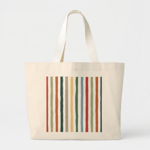 Grand Tote Bag Bandes dessinées à la main dans des couleurs d'ins