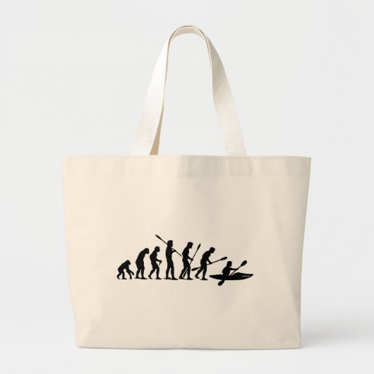 Grand Tote Bag Barbotant l'évolution (kayak) (Devant)