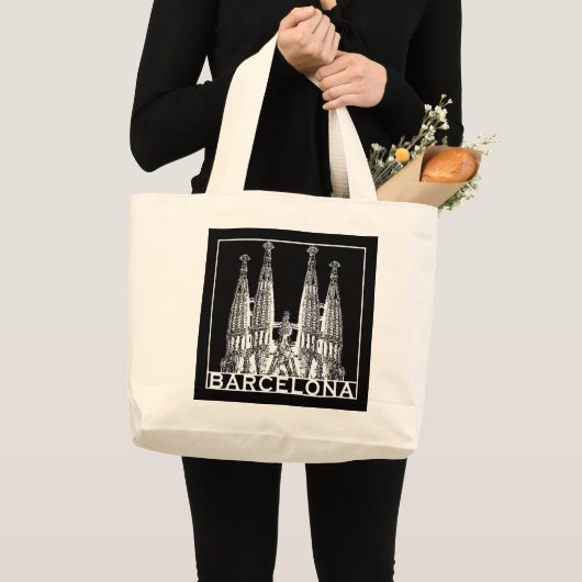 Grand Tote Bag Barcelone (Devant (produit))