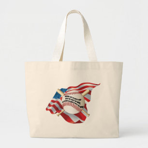 Grand Tote Bag Baseball américain