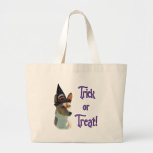 Grand Tote Bag Basenji Trick