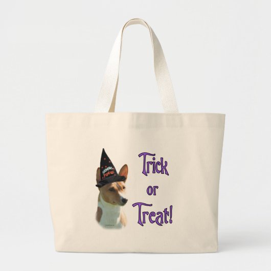 Grand Tote Bag Basenji Trick (Devant)