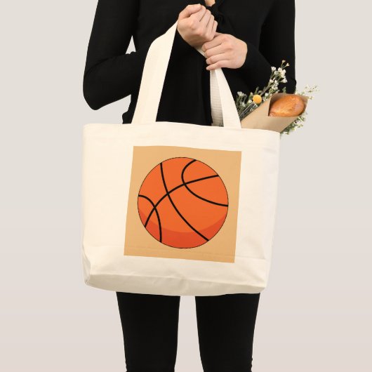 Grand Tote Bag Basket-ball (Devant (produit))