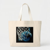 Grand Tote Bag Basket bleu (Devant)