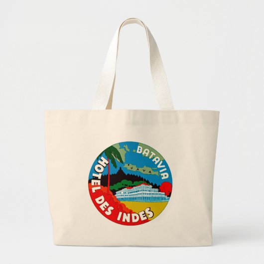 Grand Tote Bag Batavia Hotel Des Indies (Devant)