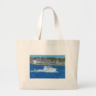 Grand Tote Bag Bateau homardier Portland, Maine
