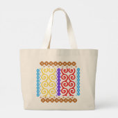 Grand Tote Bag Batik Abstrait3 (Dos)