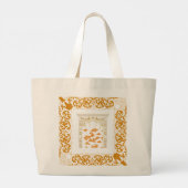 Grand Tote Bag Batik traditionnel (Dos)