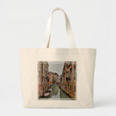 Grand Tote Bag Bâtiment le long des canaux de Venise (Devant)