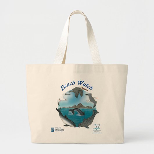 Grand Tote Bag Beach Watch Fourre-tout (Devant)