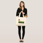 Grand Tote Bag beanANDgrass (Devant (modèle))