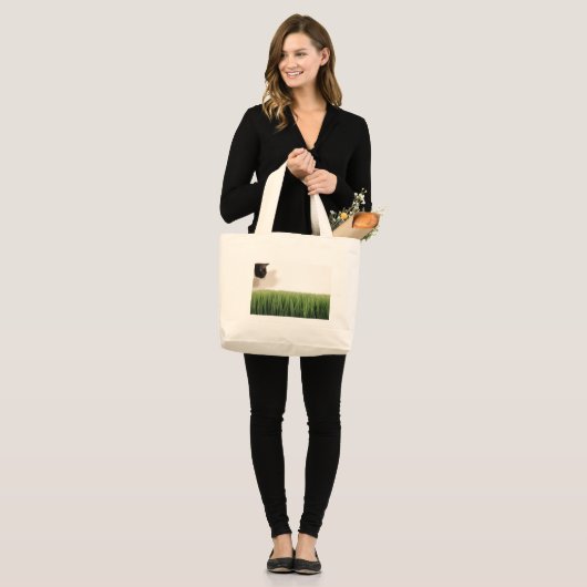 Grand Tote Bag beanANDgrass (Devant (modèle))