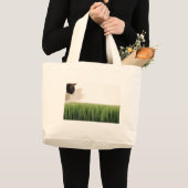 Grand Tote Bag beanANDgrass (Devant (produit))