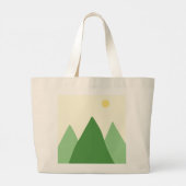 Grand Tote Bag beau paysage art (Dos)