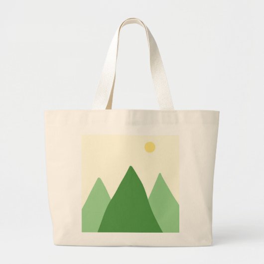 Grand Tote Bag beau paysage art (Devant)