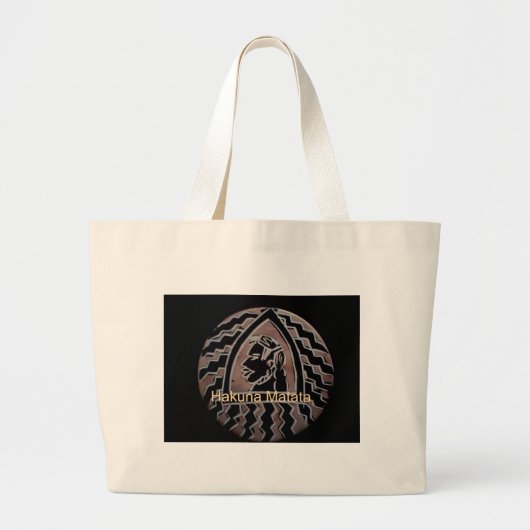 Grand Tote Bag Beauté africaine : Bongo Massai Portrait Art Triba (Devant)