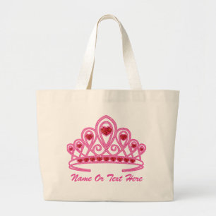 Grand Tote Bag Beauté Couronne Custom