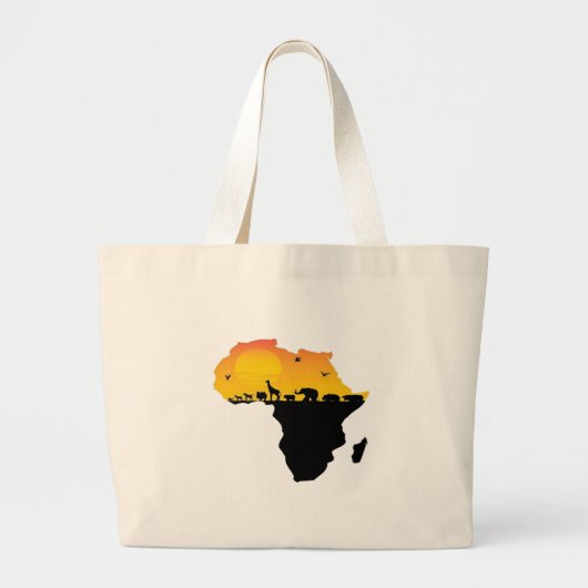 GRAND TOTE BAG BEAUTÉ DE L'AFRIQUE (Devant)