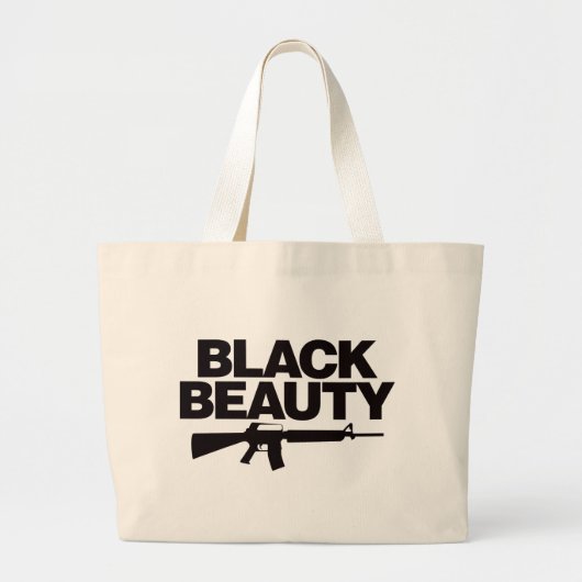 Grand Tote Bag Beauté noire AR - noir (Devant)
