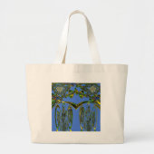 Grand Tote Bag Beautiful Iridescent bluebirds design (Devant)