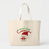 Grand Tote Bag Bébé Deuxième Noël (Devant)