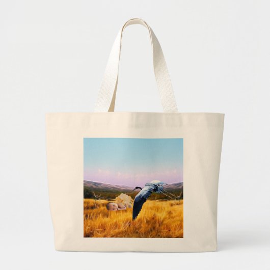Grand Tote Bag Bébé mignon (Devant)