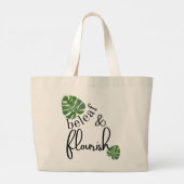 Grand Tote Bag Beleaf (Croire) & Flourish (Dos)