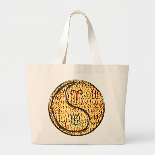 Grand Tote Bag Bélier et serpent à feu (Devant)