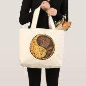 Grand Tote Bag Bélier & Rat de terre (Devant (produit))