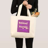 Grand Tote Bag Believe in Yourself Everyday (Devant (produit))