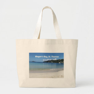 Grand Tote Bag Belle baie de Magen, St. Thomas